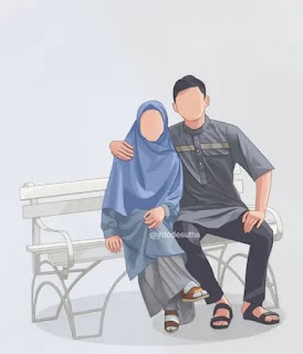 Gambar Kartun Muslimah Couple Romantis Duduk Berduaan Gambar Kartun Muslimah Couple Romantis Duduk Berduaan